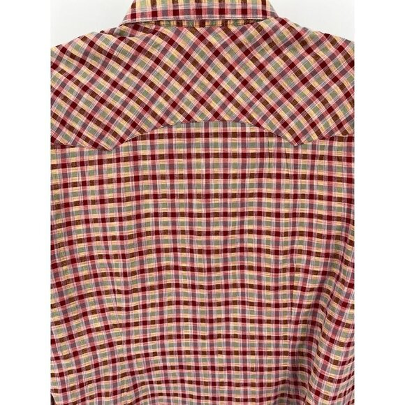 Panhandle Slim Ladies Plaid Pearl Button Western Shirt Yellowstone Size XL Pearl - Picture 7 of 10